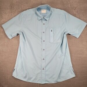 Gillz Fishing Shirt Vented Short‎ Sleeve Button Up Shirt Pocket XL